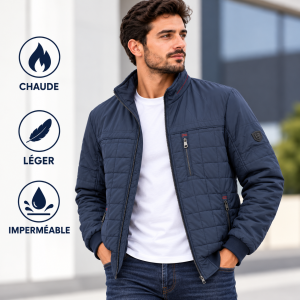 Veste Homme Matelassée – Chaude et Imperméable  – KH05M