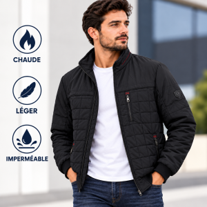 Veste Homme Matelassée – Chaude et Imperméable  – KH05N