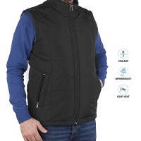 Gilet sans manches pour homme imperméable Noir – 1025