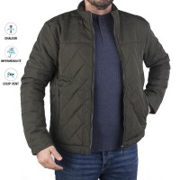 Blouson matelassé Vert militaire pour homme - Style et confort 88167