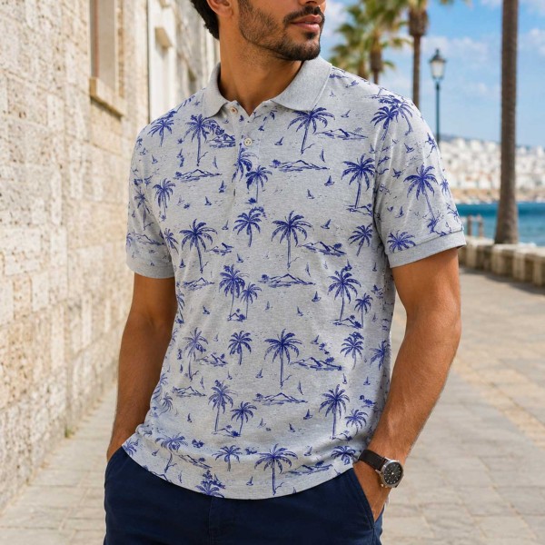 Polo Premium Homme – Motifs Tendance & Confort Absolu 1205G Polo Premium Homme – Motifs Tendance & Confort Absolu 1205G
