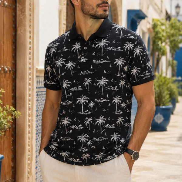 Polo Imprimé Homme – Look Summer Chic 1205N