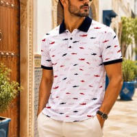 Polo Homme Motifs Marins – Élégant, Léger et Moderne 1205H