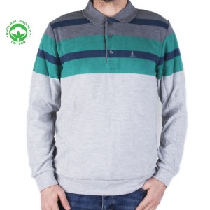 Sweat homme col Polo – Confort et style décontracté 22815G