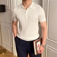 Polo maille manches courtes Blanc Homme - Orjani