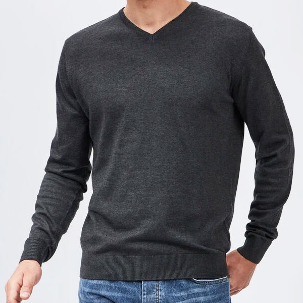 Pull Homme Col V – Élégance Classique et Confort T501