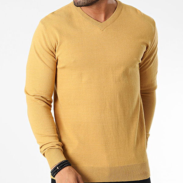 Pull Homme Col V – Élégance Classique et Confort T500