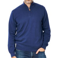 Pull Homme demi zippé Marine TR69
