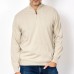 Pull Homme Demi-Zippé Beige - Élégance et Confort C1600 Pull Homme Demi-Zippé Beige - Élégance et Confort C1600