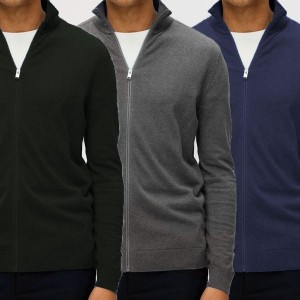 Pull Homme Long-Zip Grand Taille - Élégance et Confort  1001GT