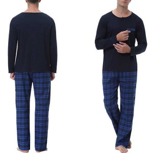 Pyjama Carreaux Homme en Coton 002