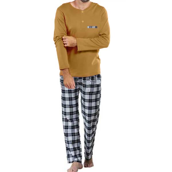 Pyjama Carreaux Homme en Coton 006