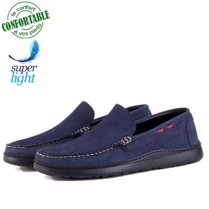 Mocassin Pour Homme Confortable 100% Cuir nubuck  KW-030B