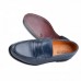 Chaussure cuir -AD-bleu 587