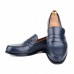 Chaussure cuir -AD-bleu 587
