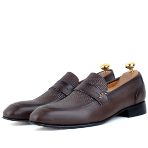 Chaussures de Ville Pour Homme 100% Cuir Marron AG-1437M