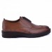 Chaussures extra confortable en cuir tabac HM-075T