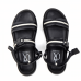 Sandales  Pour Homme Confortable 100% cuir Noir KW-005N