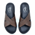 Sandales Pour Homme Très Confortable 100% cuir Marron KW-006MW