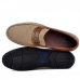 Mocassin Homme Confortables 100% cuir Beige-Tabac KW-081B