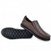 Chaussures Médicales confortables Respirant 100% cuir Marron KW-774m