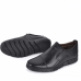 Chaussures Médicales Pour Homme 100% Cuir Crust Noir LO-682 