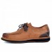 Chaussures  confortables 100% cuir Tabac KW-037TN