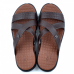 Sandales Pour Homme Très Confortable 100% cuir Marron LO-039M