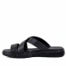 Sandales Pour Homme Très Confortable 100% cuir Noir LO-039N