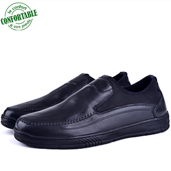 Chaussures Médicales 100% Cuir Noir NJ-2171 